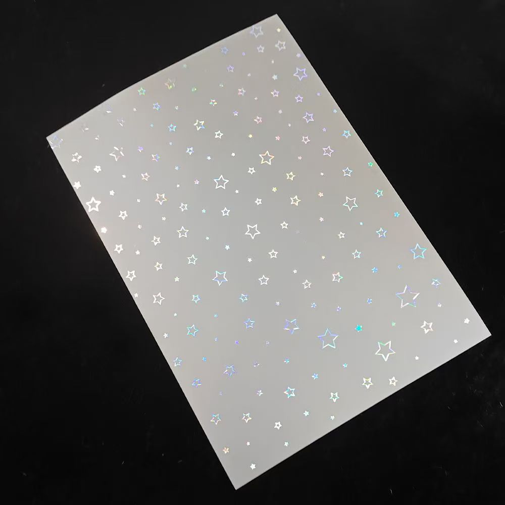 Holographic Star & Constellation Stickers, Transparent DIY Decals for Planners & Crafts  