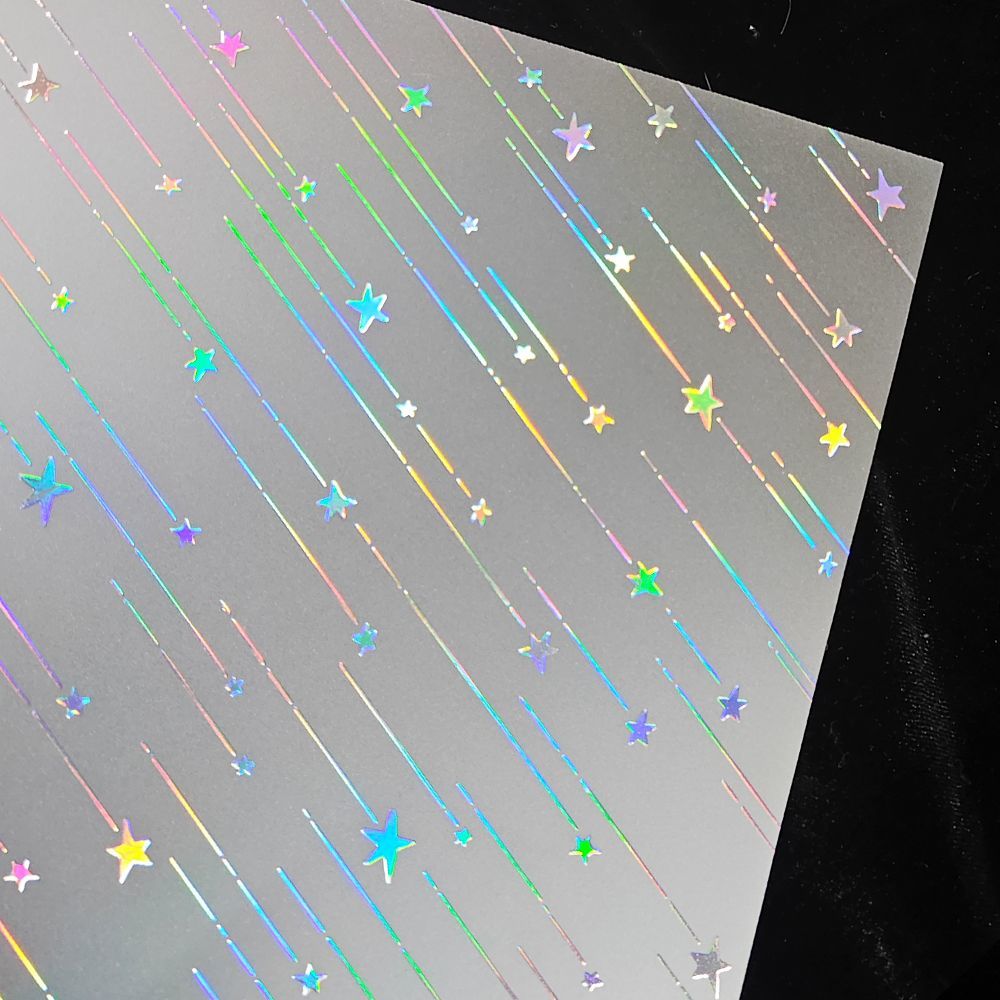 Holographic Star & Constellation Stickers, Transparent DIY Decals for Planners & Crafts  