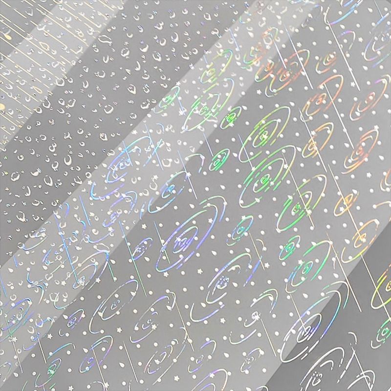 Holographic Star & Constellation Stickers, Transparent DIY Decals for Planners & Crafts  