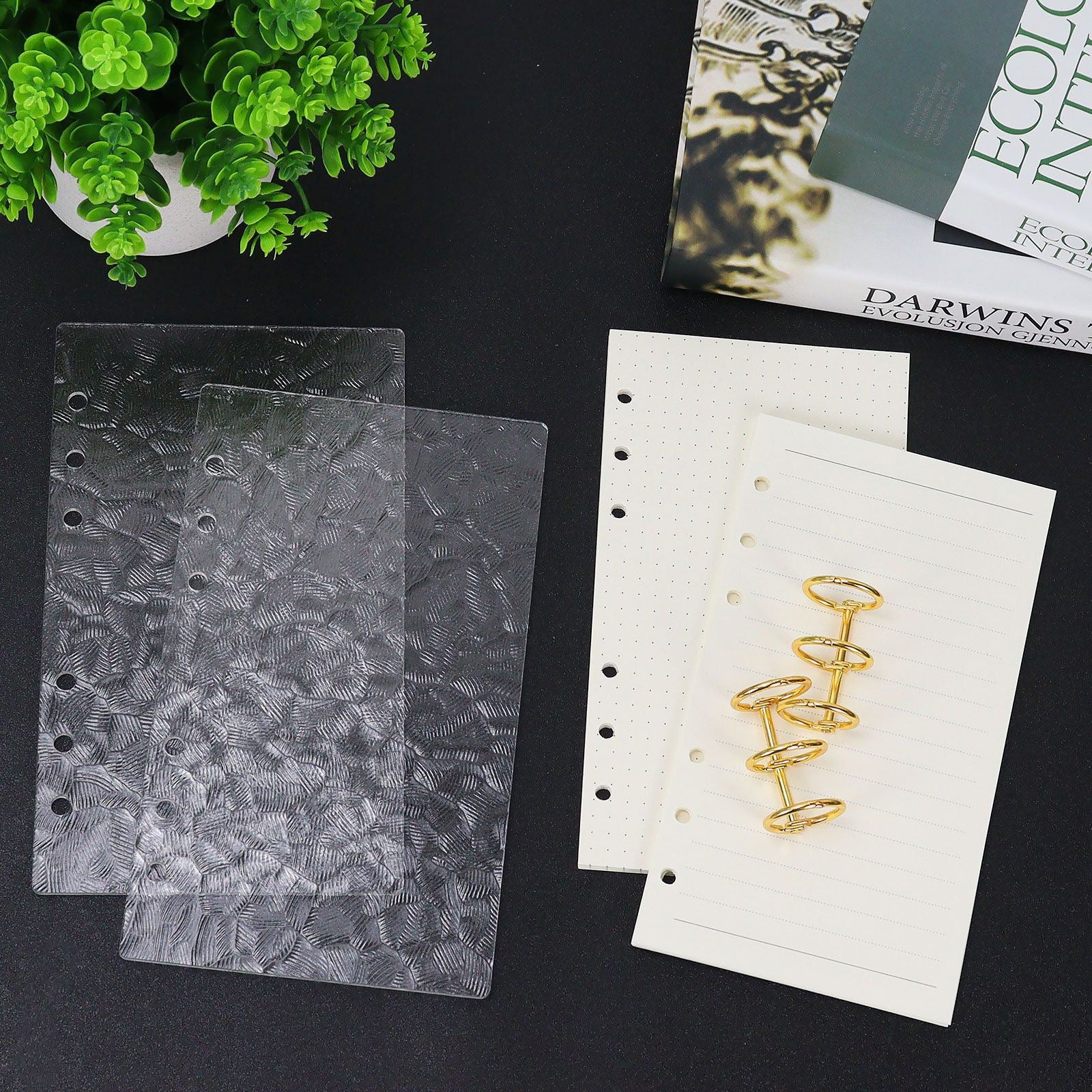Acrylic blanks planner inserts