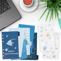 Ocean Themed A6 Binder Dividers, 6-Hole PVC Index Tabs for Loose-Leaf Planner & Journal