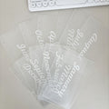 12Pcs Monthly Budget Cash Envelopes Set - Clear 6-Ring A6 Binder Inserts with Month Prints