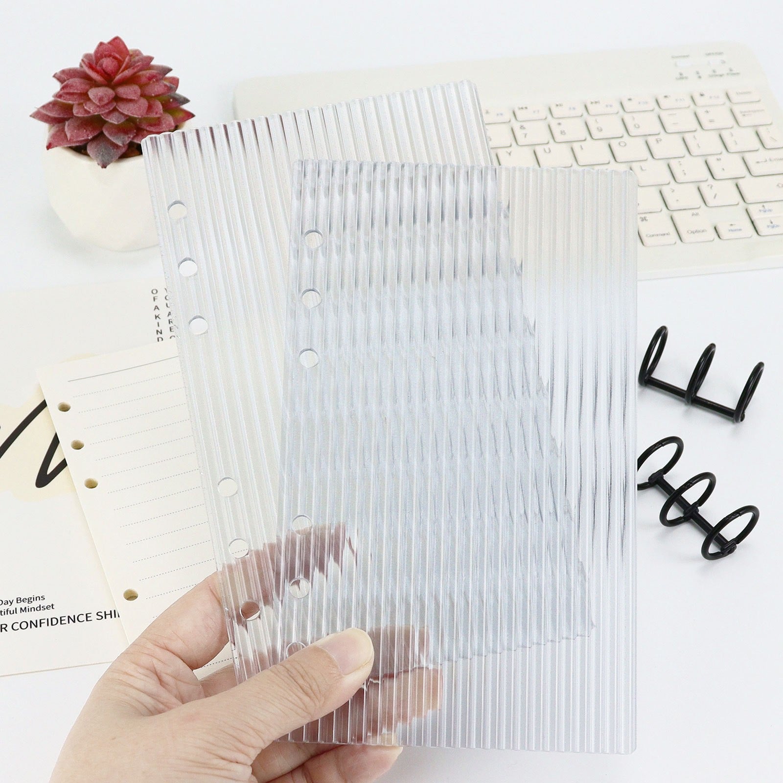 Acrylic blanks planner inserts