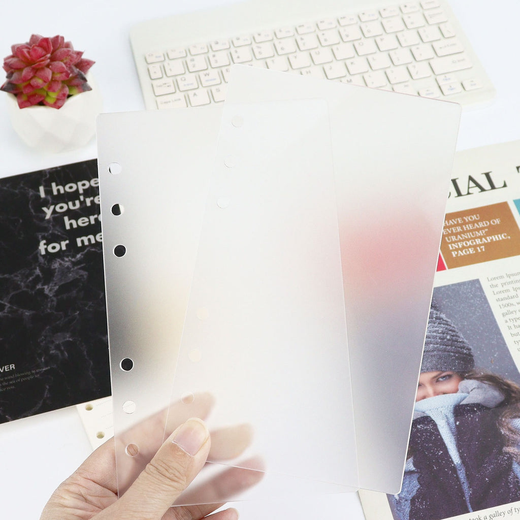 Acrylic blanks planner inserts