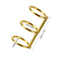 3-Ring Binder Loose Leaf Rings, 2cm Metal Book Binding Rings for A5/A6/A7 Planner & Journal