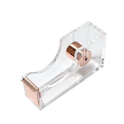 Gradient Acrylic Tape Dispenser - Large Desktop Tape Cutter, Cute Aesthetic Office & School Supplies