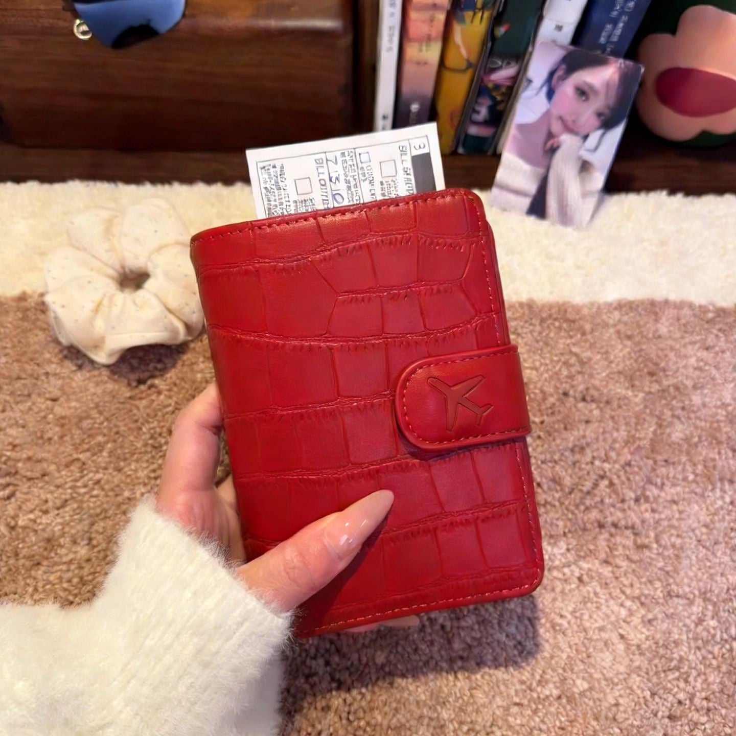 Multi-Functional Leather Passport Holder Wallet, Travel Document Organizer with Card Slots & Cash Pocket