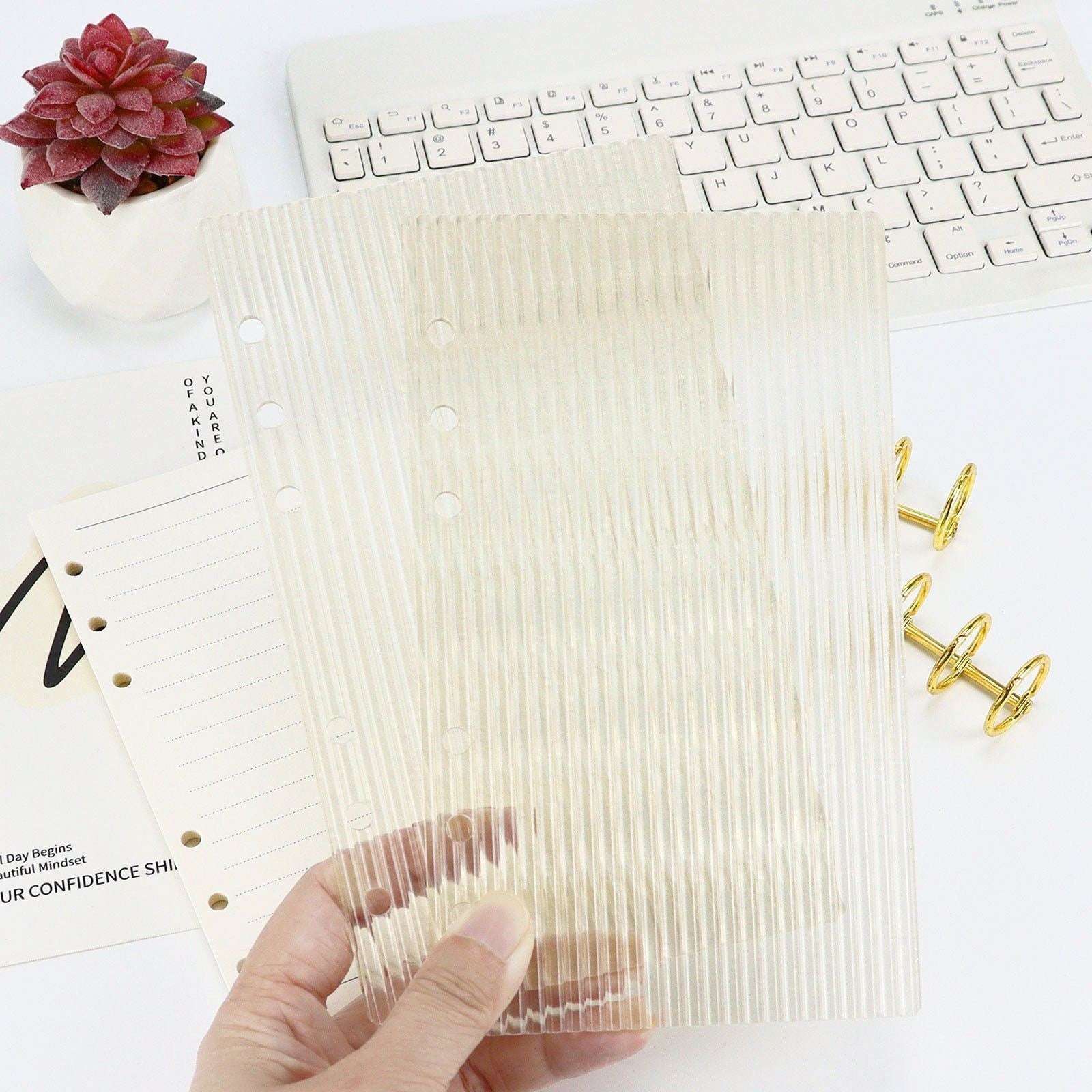 Acrylic blanks planner inserts